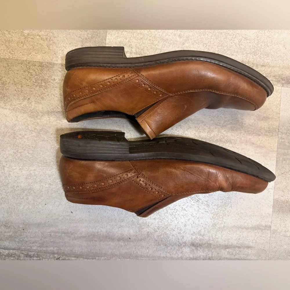 Rockport Men's Brown Leather Slip-On Loafers